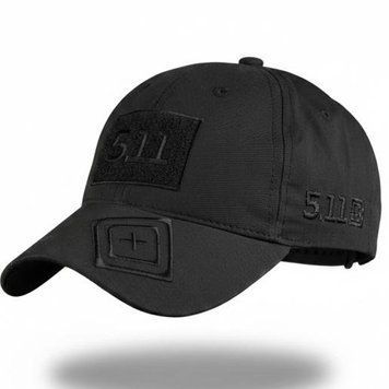 Бейсболка 5.11 Tactical Series Lux рип-стоп с липучкой под шеврон черная buy13830sts фото
