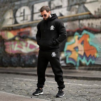 Спортивный костюм с принтом DINNER Худи + Брюки 3XL черный buy94206sts-3XL фото