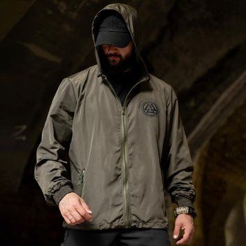 Вітровка Мілітарі Born of War з принтом Viking Soul 3XL олива buy97067sts-3XL фото