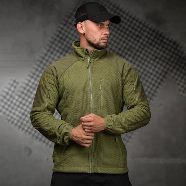 Тактична Флісова Кофта Light Grid M олива buy97221sts-M фото