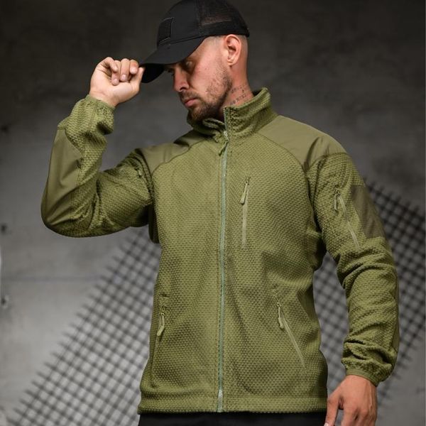 Тактична Флісова Кофта Light Grid M олива buy97221sts-M фото