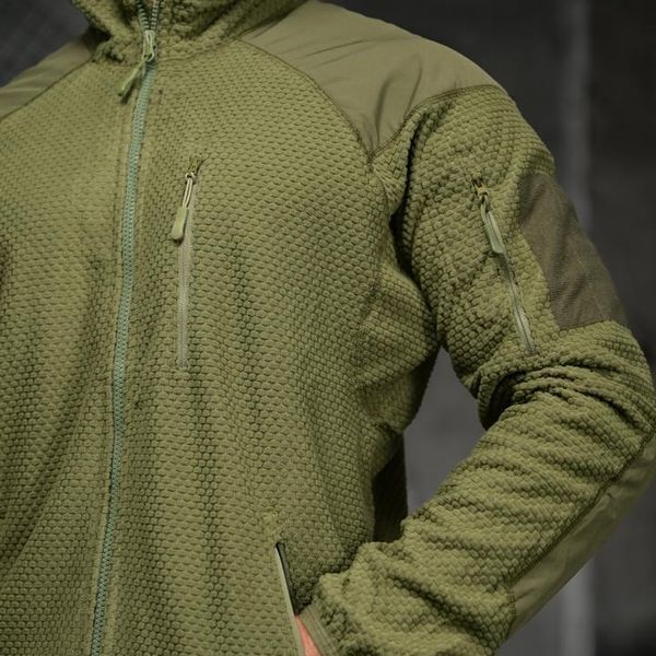 Тактична Флісова Кофта Light Grid M олива buy97221sts-M фото