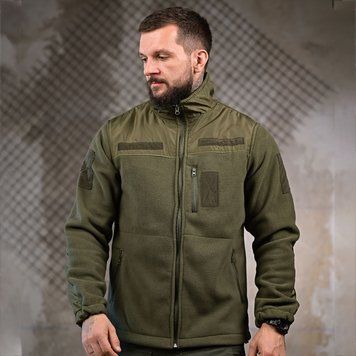 Флісова Кофта Termit з липучками для шевронів 3XL олива buy93597sts-3XL фото