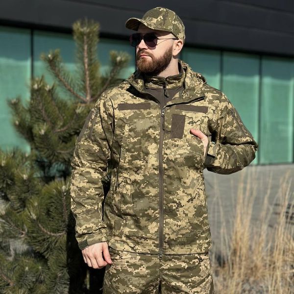Форма Military DE LUX 3в1 Куртка с капюшоном и Брюки + Убакс 5XL пиксель for02791sts-5XL фото
