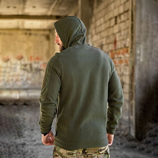 Кофта Флісова 7.62 Tactical Сота з капюшоном та липучками для шевронів 3XL олива buy93604sts-3XL фото