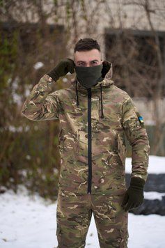 Мужская Куртка с флисом мультикам размер 3XL 1252423378sts-3XL фото