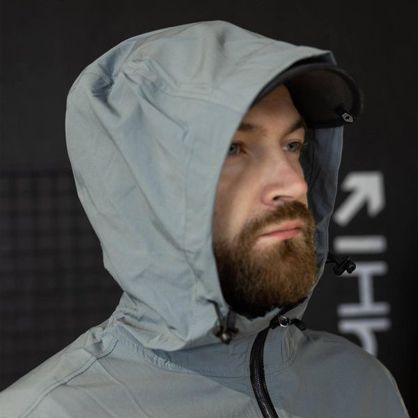 Легкая Куртка Yinren WIN с капюшоном 3XL серая for04688sts-3XL фото