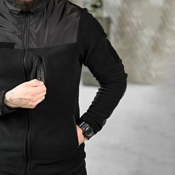 Форма 5в1 POLICE Куртка и Брюки + Флиска и Бейсболка + Ремень 2XL черная buy93473sts-2XL фото