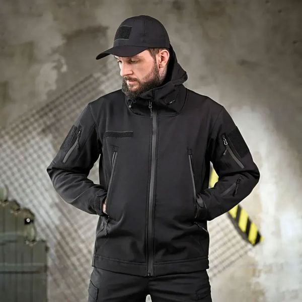 Форма 5в1 POLICE Куртка и Брюки + Флиска и Бейсболка + Ремень 2XL черная buy93473sts-2XL фото