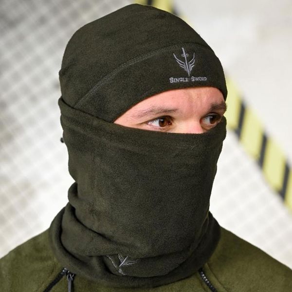 Флисовый комплект 3в1 Single Sword Шапка + Баф и Перчатки олива buy94945sts фото