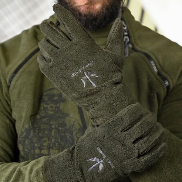 Флисовый комплект 3в1 Single Sword Шапка + Баф и Перчатки олива buy94945sts фото