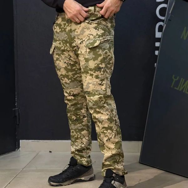 Костюм Gman SoftShell на флисе Куртка и Брюки S пиксель + Ботинки с автошнуровкой койот skl9107sts-S фото