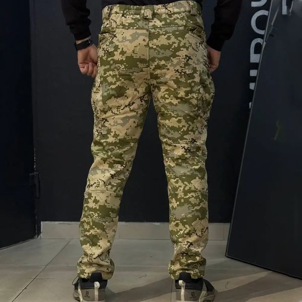 Костюм Gman SoftShell на флисе Куртка и Брюки S пиксель + Ботинки с автошнуровкой койот skl9107sts-S фото