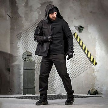 Форма 6в1 Куртка и Брюки + Флиска и Шапка + Перчатки и Ремень 2XL черная buy93474sts-2XL фото