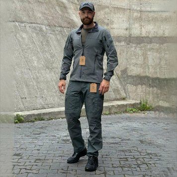 Форма YINREN 4.0 Куртка и брюки 3XL серая for03848sts-3XL фото
