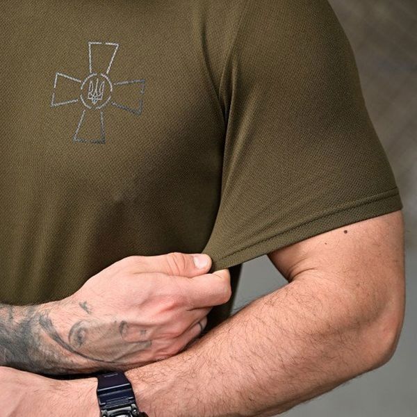 Футболка 7.62 Tactical Coolmax з принтом ТРИЗУБ 3XL олива buy93008sts-3XL фото