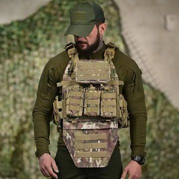 Тактична Плитоноска 7.62 Tactical Cordura з підсумками мультикам buy95814sts фото