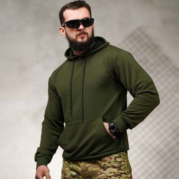 Худі Trenash Двонитка з принтом Козацькому Роду Нема Переводу M олива buy95827sts-M фото
