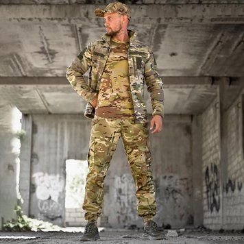 Комплект KMS Tactical Флисовая Кофта и Джогеры + Футболка и Бейсболка 2XL мультикам buy97239sts-2XL фото