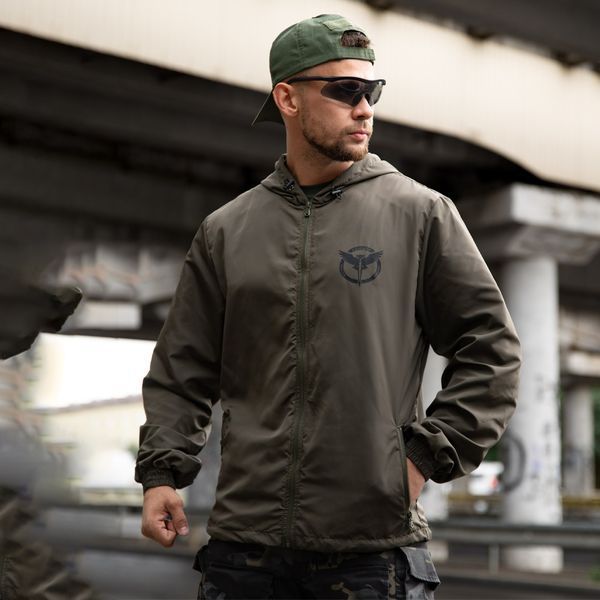 Вітровка Мілітарі Born of War з принтом РОЗВІДКА УКРАЇНИ 3XL олива buy97361sts-3XL фото