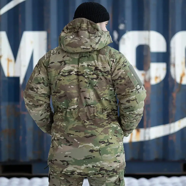 Зимова Куртка-Бушлат Grifon на синтепоні з підкладкою Омні-Хіт мультикам розмір S for02181sts-S фото