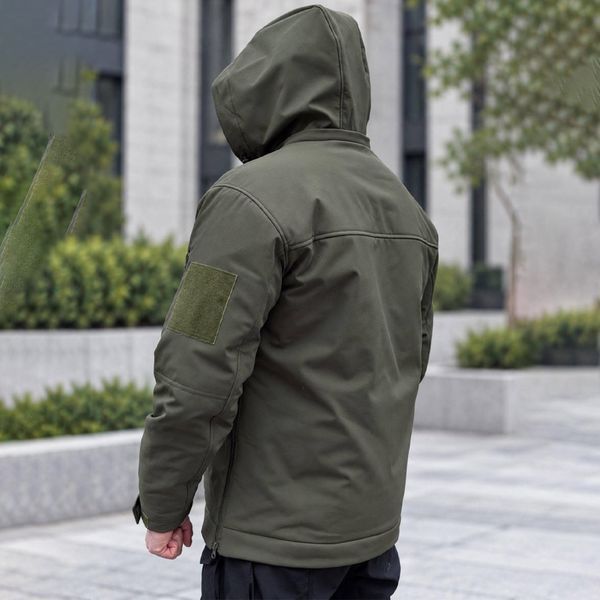 Чоловіча Зимова Куртка SoftShell з підкладкою Omni-Heat 7XL олива for05207sts-7XL фото