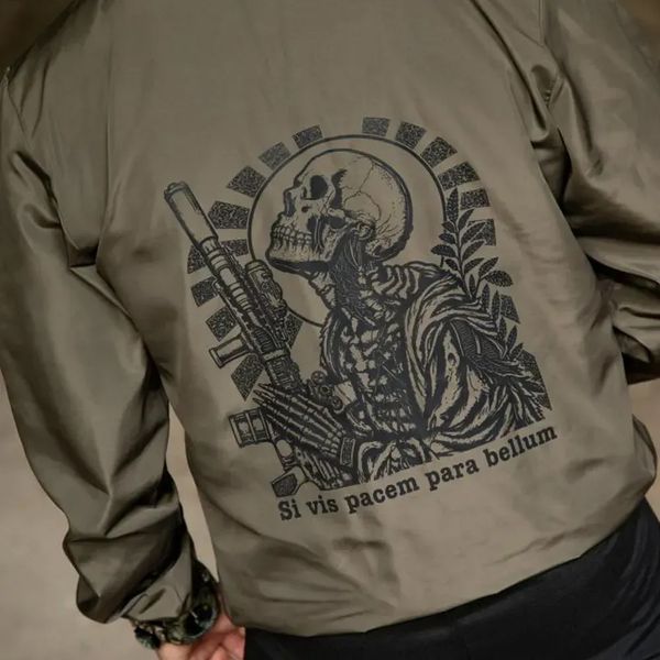 Вітровка Мілітарі Born of War з принтом Para Bellum S олива buy97069sts-S фото