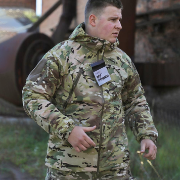 Зимова куртка з липучками для шевронів мультикам розмір 3XL for01937sts-3XL фото