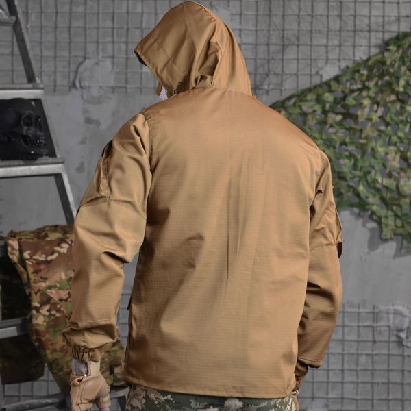 Чоловіча Куртка ріп-стоп з капюшоном койот розмір 4XL buy87586-4XL фото