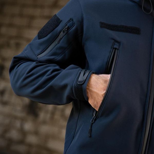 Куртка ДСНС Softshell на флісі  з капюшоном S синя  buy12795sts-S фото
