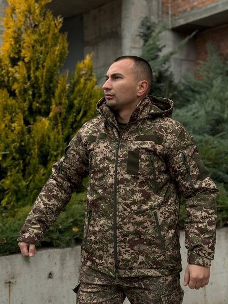 Форма софтшел Куртка з підкладкою омні-хіт + Штани на флісі хижак розмір S for02069sts-S фото