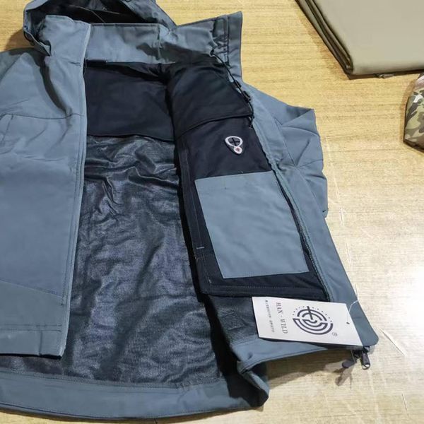 Весняна Куртка Han Wild з капюшоном 3XL сіра for04467sts-3XL фото