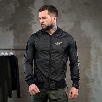 Вітрівка 7.62 Tactical з принтом Army 3XL чорна buy92714sts-3XL фото