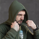 Худі Celeo на Флісі з принтом ВІРНИЙ ЗАВЖДИ 3XL олива buy89909sts-3XL фото 4