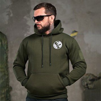 Худи Genesis на флисе с принтом ARMOR 3XL олива buy93948sts-3XL фото