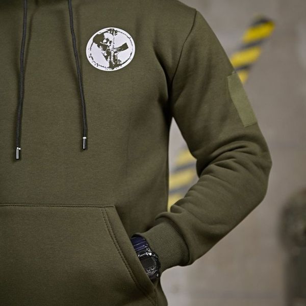 Худи Genesis на флисе с принтом ARMOR 3XL олива buy93948sts-3XL фото
