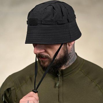 Панама Amedis з липучкою для кріплення шеврону 58-60 чорна buy96226sts-58-60 фото
