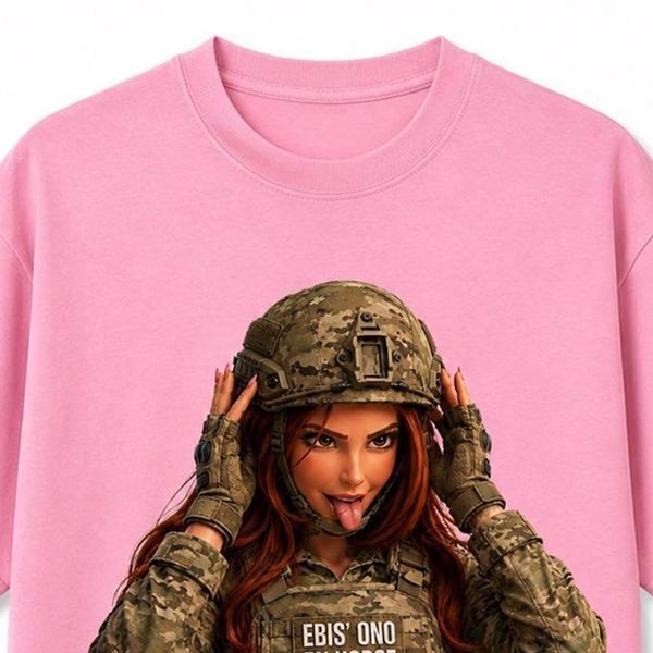 Футболка з принтом Ebis Ono By Horse Women XL-2XL рожева for04875sts-XL-2XL фото