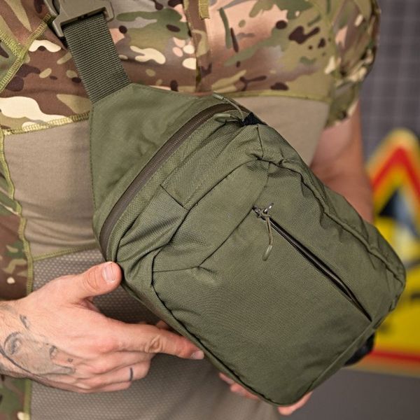 Тактичниа нагрудна сумка Laberis Cordura 1.8 олива buy93383sts фото