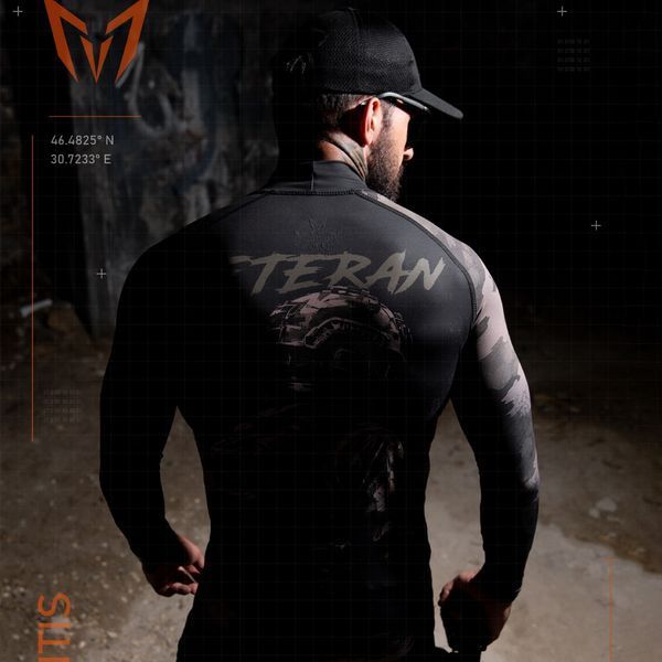 Тактичний Лонгслів Mantis з принтом Veteran S-M чорний buy97177sts-S-M фото