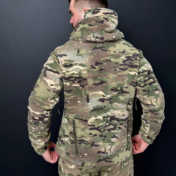 Флісова кофта Han Wild з капюшоном та липучками під шеврони 3XL мультикам  for01822sts-3XL фото