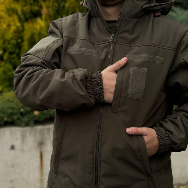 Куртка на подкладке омни-хит с липучками под шевроны олива размер 5XL for02048sts-5XL фото