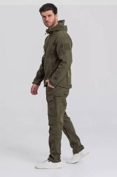 Форма SoftShell на флісі Куртка та Штани олива розмір S for02381sts-S фото