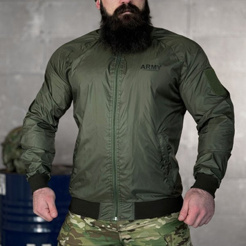Легка Вітровка з принтом Army олива розмір 2XL buy91290sts-2XL фото