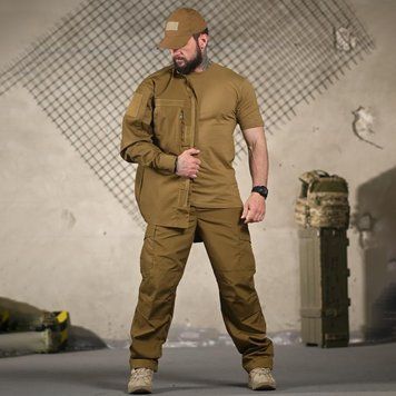 Тактичний Костюм 5в1 Renger Кітель та Штани + Футболка + Бейсболка і Ремінь 4XL койот buy96379sts-4XL фото