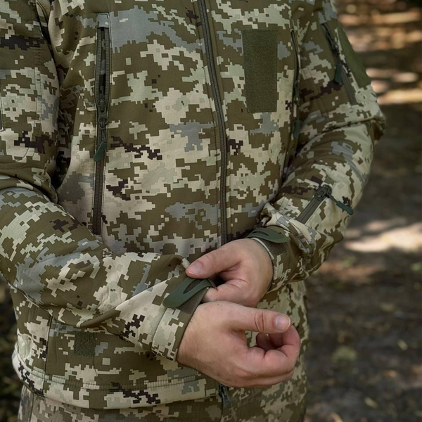 Чоловіча куртка Softshell на флісі 3XL піксель for01647-3XL фото