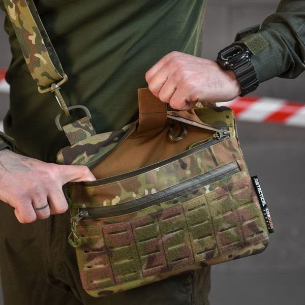 Тактична сумка через плече 7.62 Tactical Cordura 29см х 23см мультикам buy91043sts фото