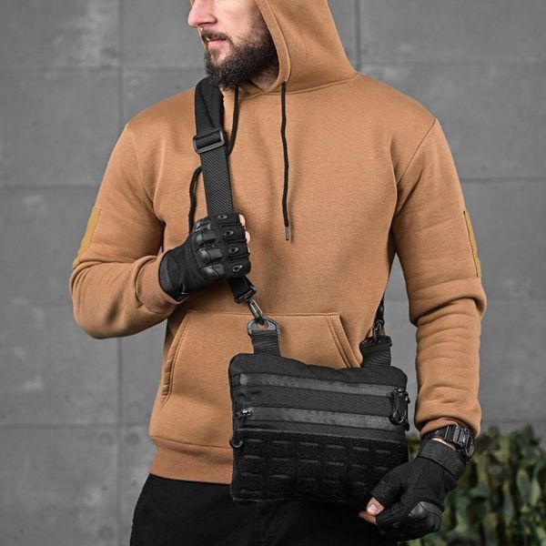 Тактична сумка через плече 7.62 Tactical Cordura 29см х 23см чорна buy91526sts фото