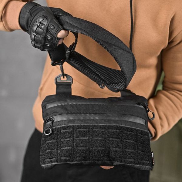 Тактична сумка через плече 7.62 Tactical Cordura 29см х 23см чорна buy91526sts фото