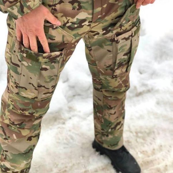 Зимние Брюки Viking SoftShell утепленные флисом с молнией по длине 5XL мультикам for04327sts-5XL фото